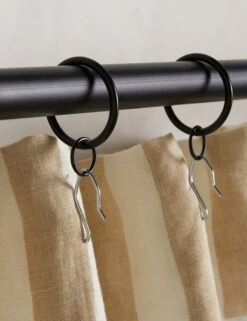 Painterly Stripe Linen Curtain Panel By Sarah Sherman Samuel -Home Decor Sale DraperyHooksApplicationImage1542 Product