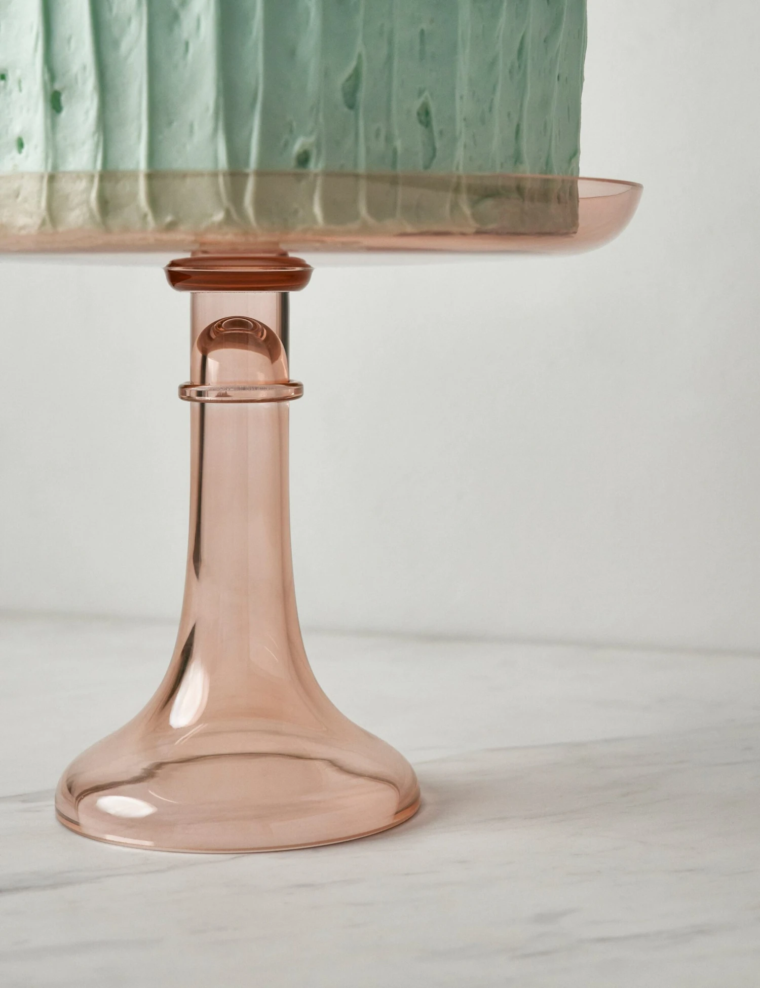 Glass Cake Stand By Estelle Colored Glass - Image 4