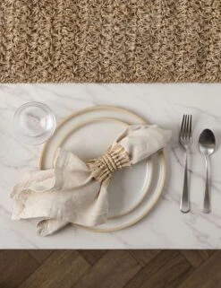 Fique Fringe Napkin Rings (Set Of 4) By Tallo De Olivo -Home Decor Sale FiqueFringeNapkinRings Setof4 byTallodeOlivo L0479467 Product 2260