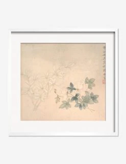 Flower Study 1 Print By Yun Bing -Home Decor Sale FlowerStudy 1WhiteMatted