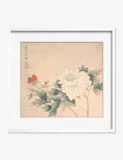 Flower Study 2 Print By Yun Bing -Home Decor Sale FlowerStudy 2WhiteMatted