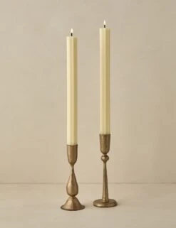 Fluted Church Taper (Set Of 2) By Greentree Home