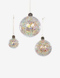 Confetti Bauble Ornaments (Set Of 3) By Cody Foster And Co