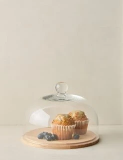 Glass Dome With Wood Base By EtúHOME -Home Decor Sale GlassDomewithWoodBasebyetuHOME Medium L0481942 Product 1874