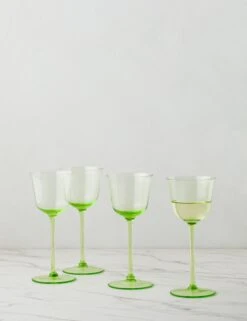 Grace Leadfree-Crystal Glassware By Ann Demeulemeester X Serax -Home Decor Sale GraceLeadfree CrystalWhiteWineGlass setof4 Green L0475638 0892 f9ae3134 be34 4628 ae41 f55c6203234e