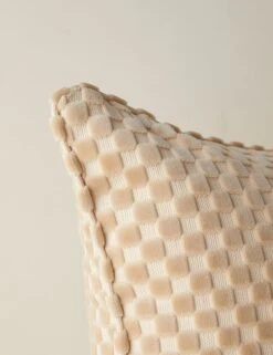 Hi-Lo Checker Velvet Pillow By Sarah Sherman Samuel 22 Hi-Lo Checker Velvet Pillow By Sarah Sherman Samuel -Home Decor Sale Hi LoCheckerPillow NaturalbySarahShermanSamuel A0655789B1037 Product