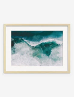 Crashing Waves Photography Print By Ingrid Beddoes -Home Decor Sale IngridCrashingWavesNaturalframe