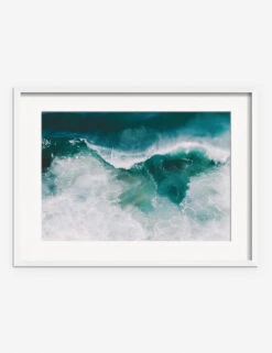 Crashing Waves Photography Print By Ingrid Beddoes -Home Decor Sale IngridCrashingWavesWhiteframe