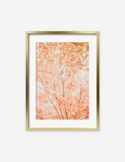 Pastel Fall Tree Photography Print By Ingrid Beddoes -Home Decor Sale IngridPastelFallTreeGoldFrame