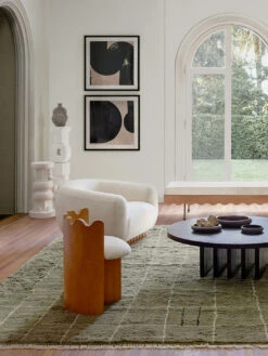 Motion Study No. 11 Print By Karlos Marquez -Home Decor Sale IrregularGridKhakiLivingRoom 10781 V1 crop