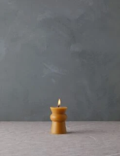 Josee Candle By Greentree Home -Home Decor Sale JoseePilars Natural Squat 15026