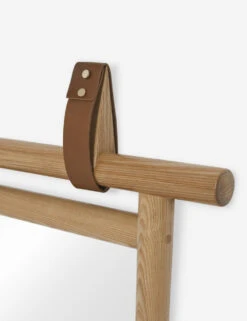 Kendyl Leather Strap Mirror -Home Decor Sale KendylWallMirror 4984