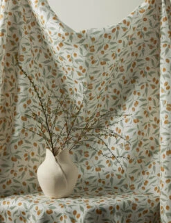 Kumquats Linen Fabric By Rylee + Cru