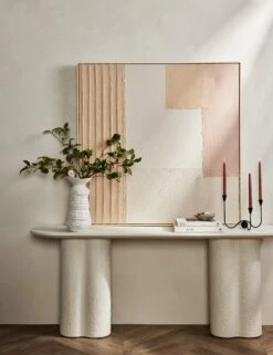 Patchwork Blush Wall Art By Visual Contrast -Home Decor Sale L0470482 TexturedPaper Blush StuidoLifestyle 1657