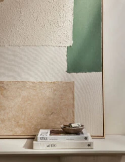 Patchwork Green Wall Art By Visual Contrast -Home Decor Sale L0470483 TexturedPaper Green StuidoLifestyle 1