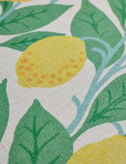 Lemons On Natural On Linen By Nathan Turner -Home Decor Sale LemonsLinenFabricbyWallshoppe YellowandGreen L0474205 152 Product