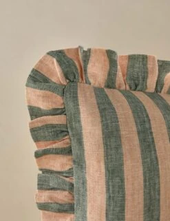 Amaroso Linen Ruffle Pillow -Home Decor Sale LitaLinenPillow BlushandJade Square A0658632 Product 0411