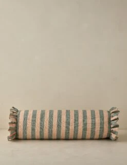 Amaroso Linen Ruffle Bolster Pillow -Home Decor Sale LitaLinenPillow RoseandIndigo Bolster A0658631 Product 0482