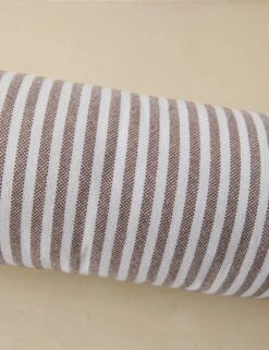 Littu Indoor / Outdoor Striped Bolster Pillow By Sarah Sherman Samuel -Home Decor Sale LittuIndoorOutdoorStripedBolsterPillow Brown2