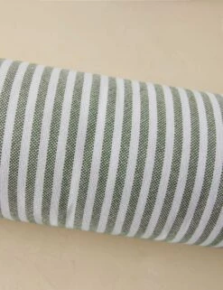 Littu Indoor / Outdoor Striped Bolster Pillow By Sarah Sherman Samuel -Home Decor Sale LittuIndoorOutdoorStripedBolsterPillow Moss2