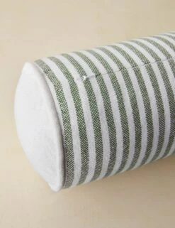Littu Indoor / Outdoor Striped Bolster Pillow By Sarah Sherman Samuel -Home Decor Sale LittuIndoorOutdoorStripedBolsterPillow Moss3