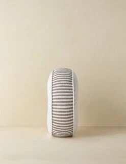 Littu Indoor / Outdoor Striped Disc Pillow By Sarah Sherman Samuel -Home Decor Sale LittuIndoorOutdoorStripedDiscPillow Brown3