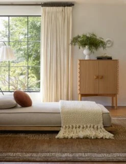 Velvet Round Pillow By Sarah Sherman Samuel -Home Decor Sale Lulu and Georgia DaybedVignette 0072 LIFESTYLE Site Crop Lifestyle 2 1 5b4b11cb eca7 4951 8fe9 dc581587b5dd