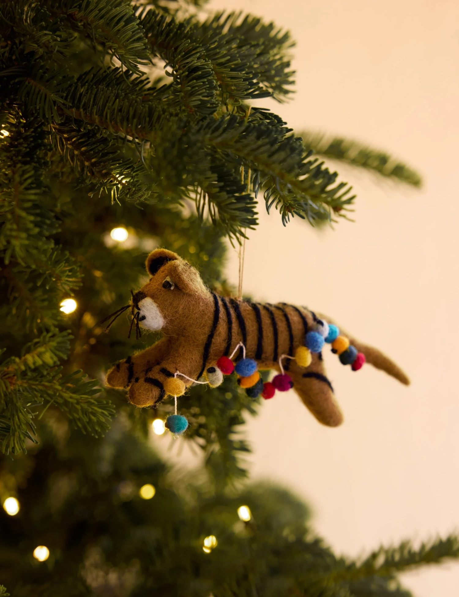 Felt Tiger Trio Ornaments (Set Of 3) By Sarah Sherman Samuel 7 Felt Tiger Trio Ornaments (Set Of 3) By Sarah Sherman Samuel - Image 5