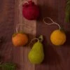 Felt Fruit Ornaments (Set Of 4) By Sarah Sherman Samuel -Home Decor Sale Lulu and Georgia FeltedFruitOrnaments Setof4 bySarahShermanSamuel A0658629 3 Product