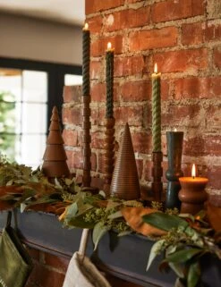 Rope Taper Candles (Set Of 2) By Greentree Home -Home Decor Sale Lulu and Georgia HolidayMantle 1122 LIFESTYLE Site Crop Lifestyle e59e55ca 232a 4258 a691 9c4c9d5f003d