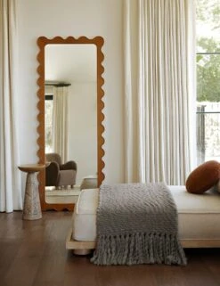 Ripple Full Length Mirror By Sarah Sherman Samuel -Home Decor Sale Lulu and Georgia RippleFullLengthMirror HoneyAsh MirrorVignettes 0238 LIFESTYLE Site Crop Lifestyle