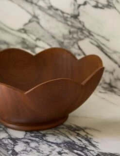 Scalloped Wood Bowl By Sarah Sherman Samuel 10 Scalloped Wood Bowl By Sarah Sherman Samuel -Home Decor Sale Lulu and Georgia Scalloped Wood Bowl by Sarah Sherman Samuel A0658993 4 Product