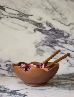 Scalloped Wood Bowl By Sarah Sherman Samuel 9 Scalloped Wood Bowl By Sarah Sherman Samuel -Home Decor Sale Lulu and Georgia Scalloped Wood Bowl by Sarah Sherman Samuel A0658993 5 Product