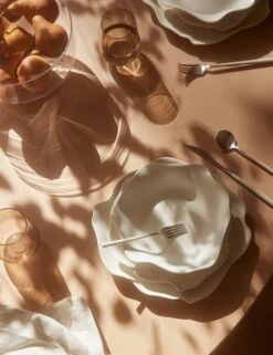 Nadia Satin-Matte Stoneware Dinnerware -Home Decor Sale Lulu and Georgia 03 Tabletop 0747 SITE CROP LIFESTYLE