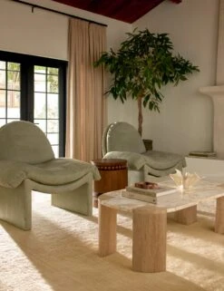 Abbey Hand-Loomed Wool Rug By Jake Arnold -Home Decor Sale Lulu and Georgia 12 LeatherChairVignette 11232 LIFESTYLE