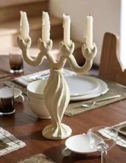 Tuli Candelabra By Sarah Sherman Samuel -Home Decor Sale Lulu and Georgia 13 Tablelinenoverhead 2615 Site Crop Lifestyle