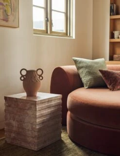 Scallop Vase By Sarah Sherman Samuel -Home Decor Sale Lulu and Georgia 14 Lounger Vignette l 894 Site Crop Lifestyle