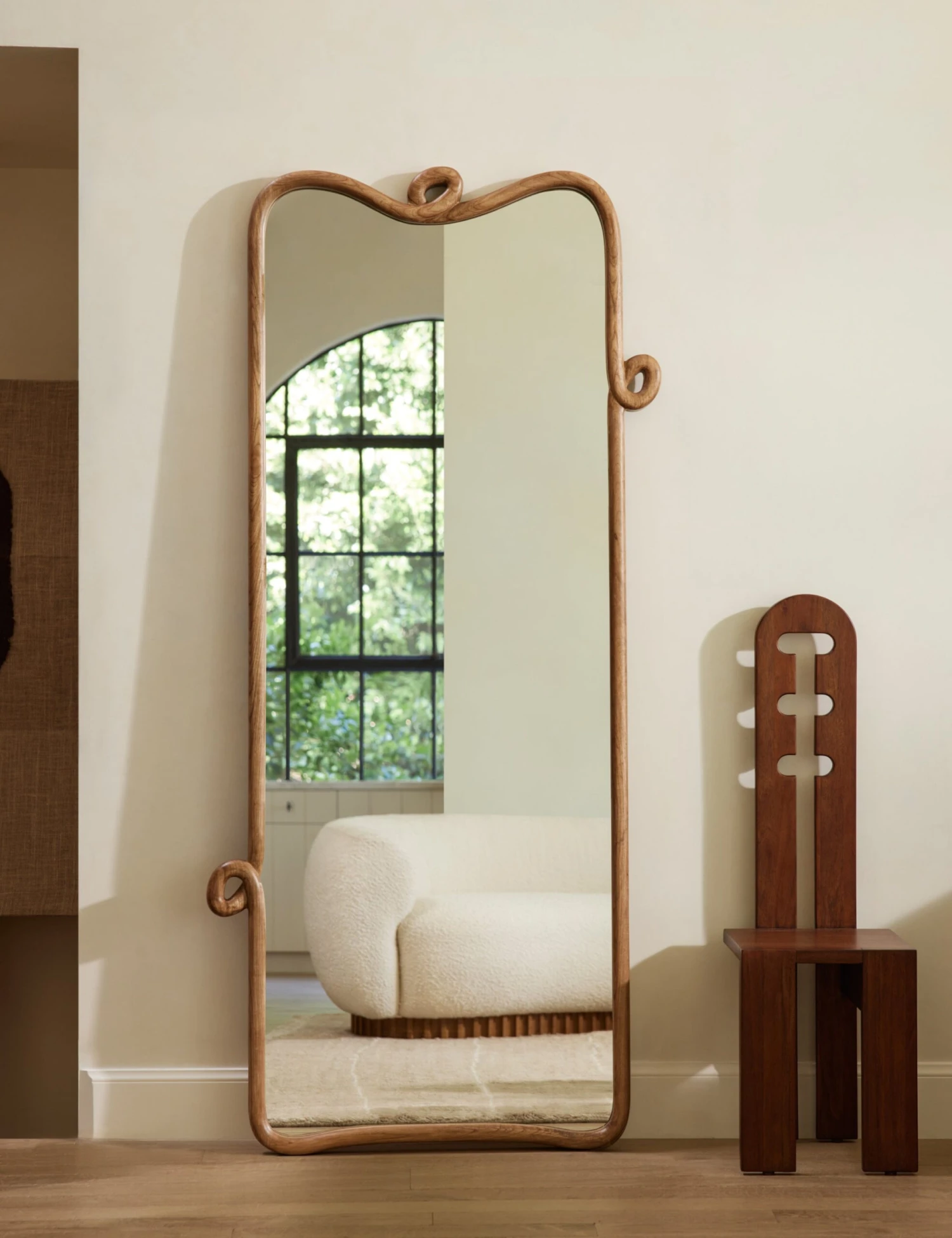 Looped Wood Full Length Mirror By Sarah Sherman Samuel 3 Looped Wood Full Length Mirror By Sarah Sherman Samuel
