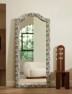 Tiger Full Length Mirror By Sarah Sherman Samuel -Home Decor Sale Lulu and Georgia 14 MirrorVignettes 2673 TigersWhite Site Crop Lifestyle