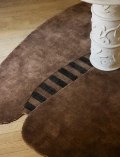 Yoyo Hand-Loomed Rug By Sarah Sherman Samuel -Home Decor Sale Lulu and Georgia 17 Entry Rug Bistro Table 2920 Site Crop Lifestyle