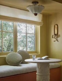 Isla Disc Pillow By Sarah Sherman Samuel 18 Isla Disc Pillow By Sarah Sherman Samuel -Home Decor Sale Lulu and Georgia 18 BistrotableBathroom 2969 Roundpillows singlesconce Site Crop Lifestyle