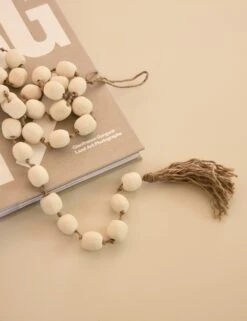 Mini Ceramic Bead Garland By Sarah Sherman Samuel 10 Mini Ceramic Bead Garland By Sarah Sherman Samuel -Home Decor Sale Lulu and Georgia 20240626 SSSProduct00241 Lifestyle