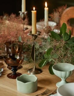 Olivia Floral Candlesticks (Set Of 3) By Sarah Sherman Samuel 19 Olivia Floral Candlesticks (Set Of 3) By Sarah Sherman Samuel -Home Decor Sale Lulu and Georgia 3 DiningScene 0008 Site Crop Lifestyle