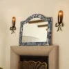Ribbon Candle Sconce By Sarah Sherman Samuel -Home Decor Sale Lulu and Georgia 3 Mantles Garden Walk Mantel Mirror Blue 488 2 Lifestyle
