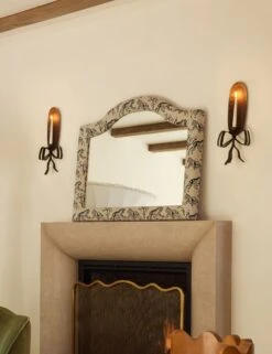 Tiger Mantel Mirror By Sarah Sherman Samuel -Home Decor Sale Lulu and Georgia 3 Mantles Tiger Mantel Mirror Ivory 488 2 Lifestyle