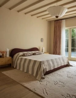 Narsi Embroidered Linen Curtain Panel By Sarah Sherman Samuel