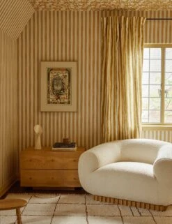 Painterly Stripe Linen Curtain Panel By Sarah Sherman Samuel -Home Decor Sale Lulu and Georgia 4 WallpaperVignette 0079 Site Crop Lifestyle 1cdbd591 8ad6 469b 9fde 0259478548de