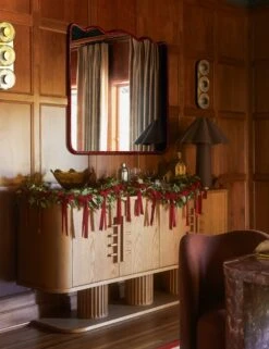 Mauree Velvet Garland -Home Decor Sale Lulu and Georgia 5c DiningI HOLIDAY 6422 LIFESTYLE