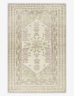 Vintage Turkish Hand-Knotted Wool Rug No. 421, 4'8" X 7'