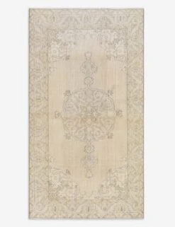 Vintage Turkish Hand-Knotted Wool Rug No. 432, 3'10" X 6'10"
